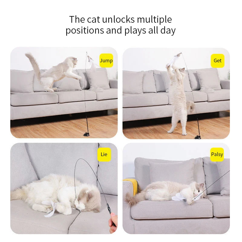 Cat Toy Handfree Stick