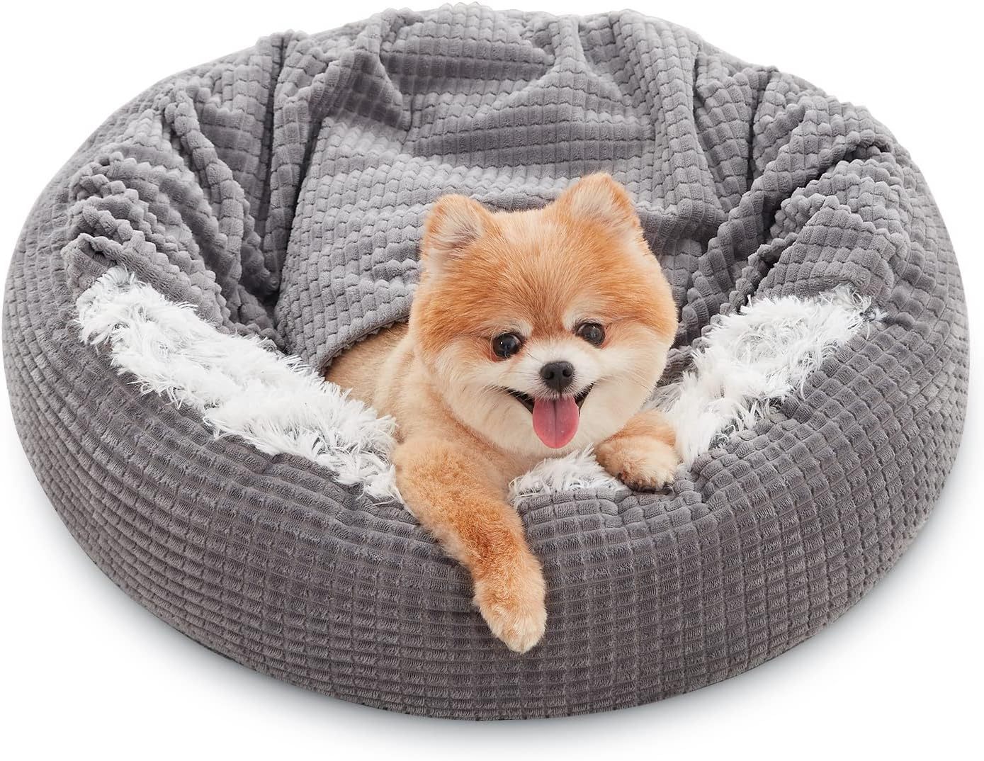 SereneShell™ Cave Hoodie Bed