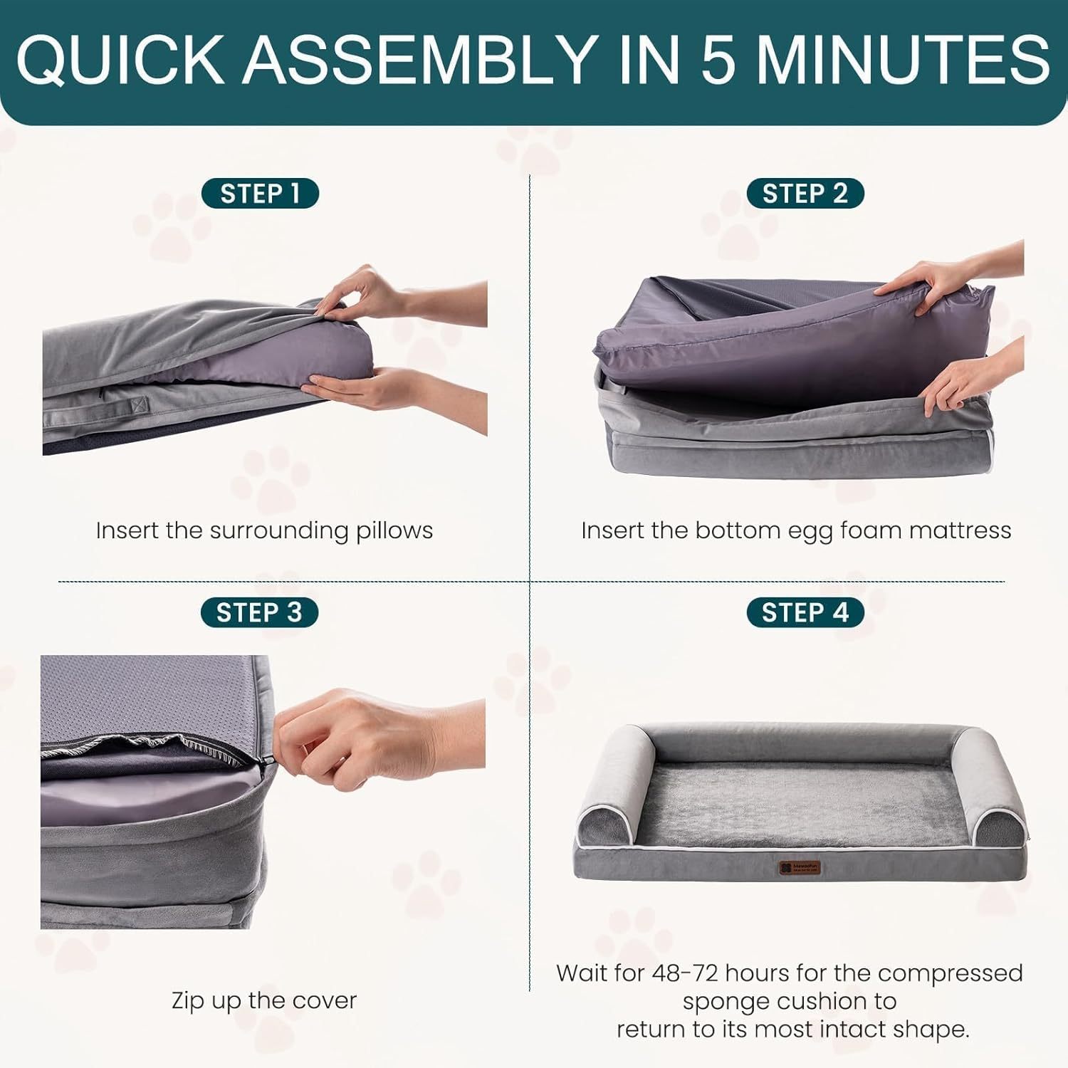 SanctuaryNest™ Orthopedic Bed – M