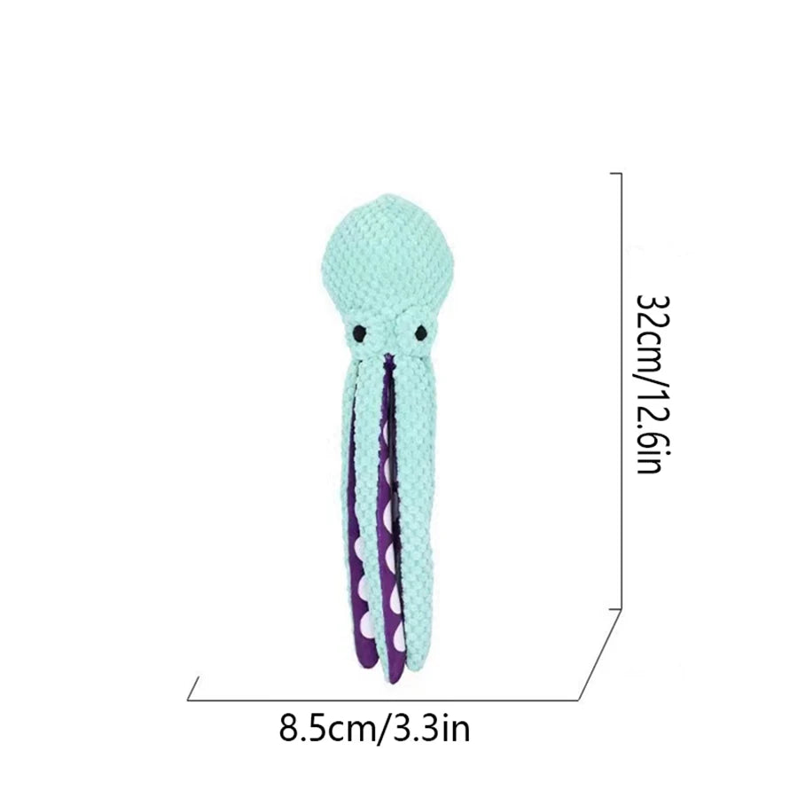 Pet Plush Octopus toy with Interactive Sound