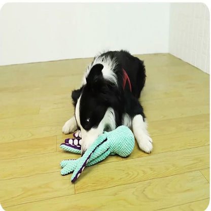 Pet Plush Octopus toy with Interactive Sound