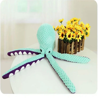 Pet Plush Octopus toy with Interactive Sound