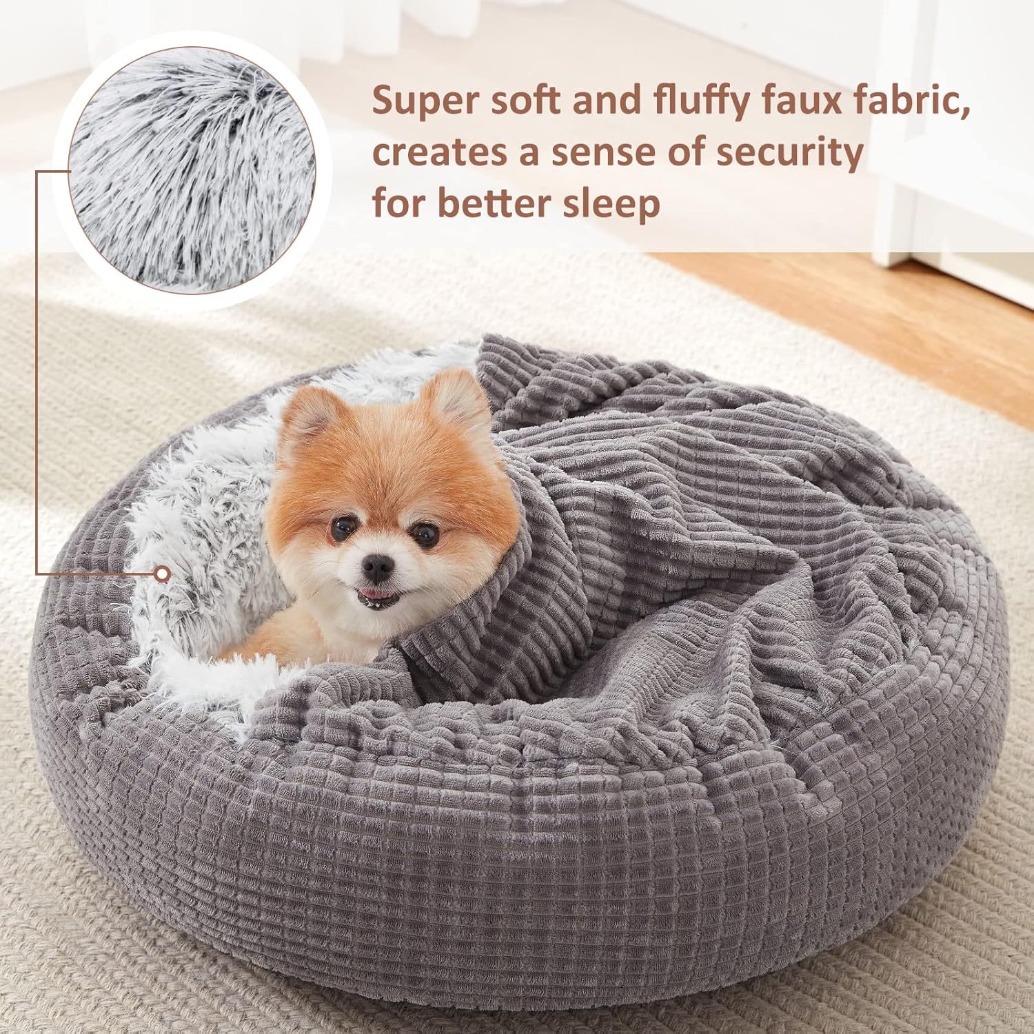 SereneShell™ Cave Hoodie Bed